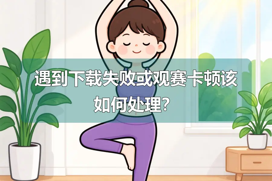 遇到下载失败或观赛卡顿该如何处理？
